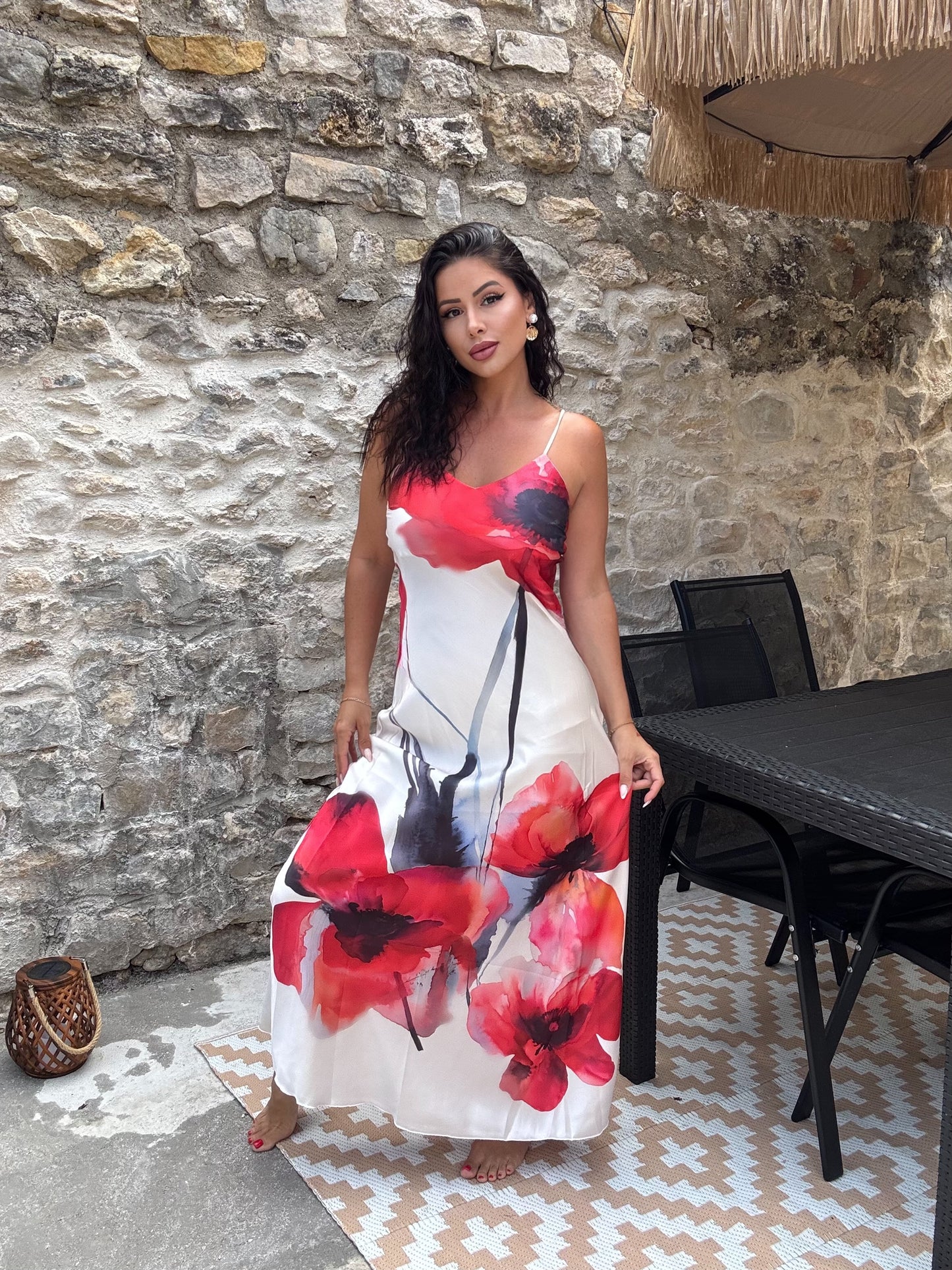 Robe longue Fleurie